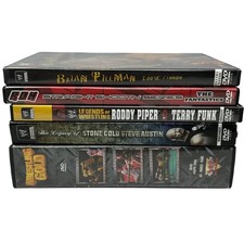 WWE ROH Wrestling DVD Lot Jim Cornette Steve Austin ROH Rowdy Roddy Terry Funk