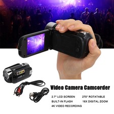 2.7" Camcorder Video Camera 16X Digital Zoom Camcorder Recorder 270  Rotation