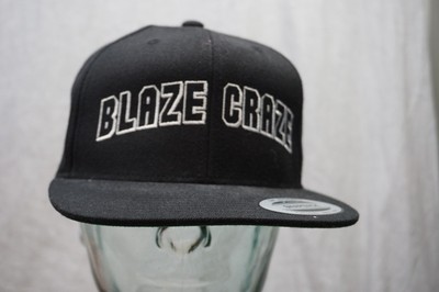 Blaze Craze Trucker Hat Cap Snapback Spellout Black Green
