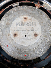 Marsh A-1249 Manual Letter Press Stencil Machine Parts, Metal