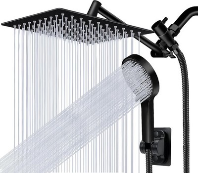 Shower Head, 10 Rain Shower Head with Handheld Spray bo '' Angle