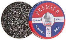 Crosman .177 Caliber Pointed Air Gun Pellets 500 Count For Hunting And Plinking
