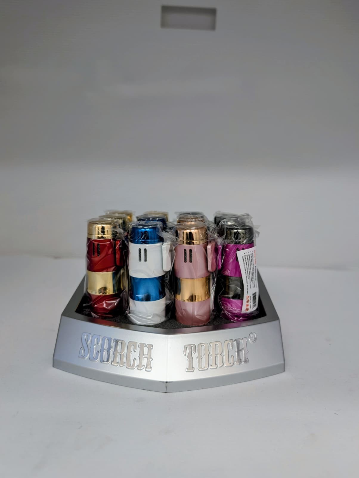 Scorch 3 Torch Matte Finish Lighter &ndash; Refillable Windproof Flame Assorted Color