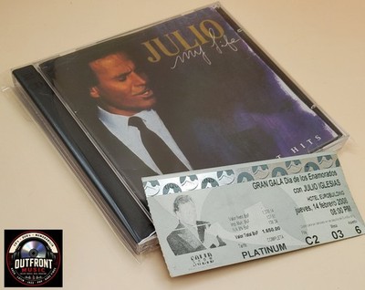 Julio Iglesias My Life Greatest Hits 2CD BMG Club + 2008 Caracas Concert Ticket