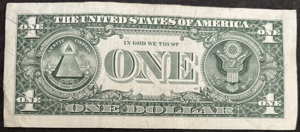 2021 Richmond $1 Bill Altering 0’s July 5th 2002 Birthday/Ann Quad 0000’s  - Image 2 of 2