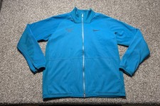 Nike Court Rafa Nadal Bull Jacket Mens Large Blue Dri-Fit Tennis Full Zip