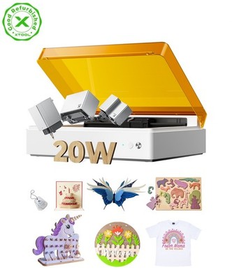 (Refurbished)xTool M1 Ultra 20W Laser Engraver,  3-in-1 Craft Machine