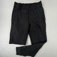 Lululemon Engineered Warmth Jogger Womens 4 Gray Merino Wool Tapered Zip Pocket