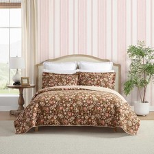 - Twin Quilt Set, Reversible Cotton Bedding with Matching Sham, Lightweight H...