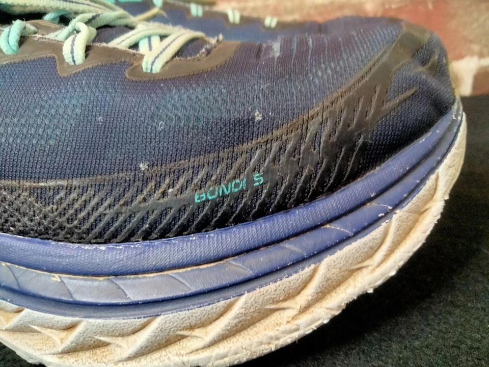 Hoka Bondi 5 Shoes Womens Size 9 D Wide Blue Running Athelitc     - Image 2 of 4