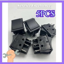 NEW 5X Black 2 Position ON/ON Boat Rocker Switch 6 Pin 125V 20A Fast Delivery