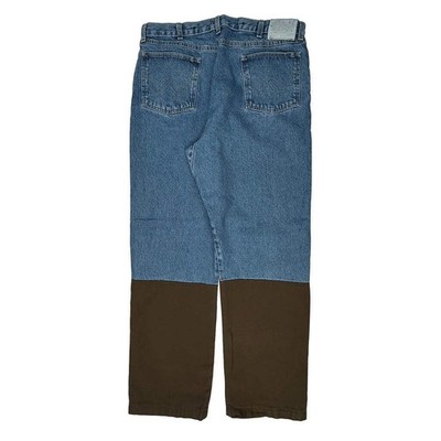 Wrangler Jeans mit Kontrastnähten - 36 W 32 L Blau Baumwolle