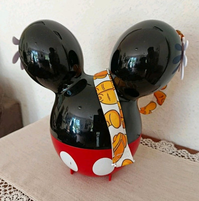 Disney Mickey Mouse / Popcorn Tasche /Tasche  rot/schwarz zum Öffnen mit Band
