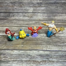 Disney Princess Little Mermaid Mixed Lot Figures Dolls Ariel Flounder Sebastian