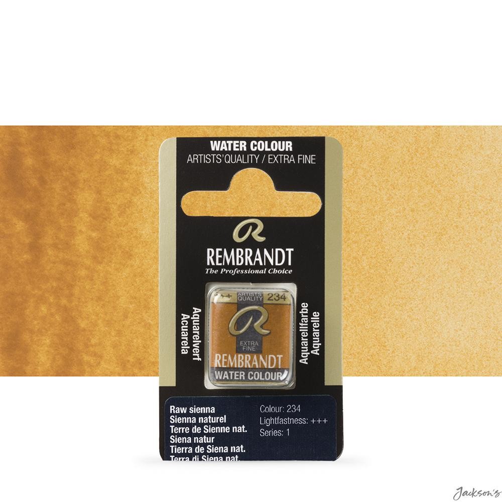 Royal Talens Rembrandt Watercolour Paint Half Pan Raw Sienna For Artists