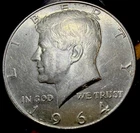 1964-D Kennedy Half Dollar, 90% Silver Coin