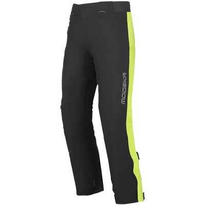 Modeka Hydroflex Regenhose Damen Schwarz / Gelb Motorradhose wasserdicht