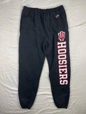 Indiana Hoosiers Pants Mens Medium Champion Black NCAA Basketball Sweatpants