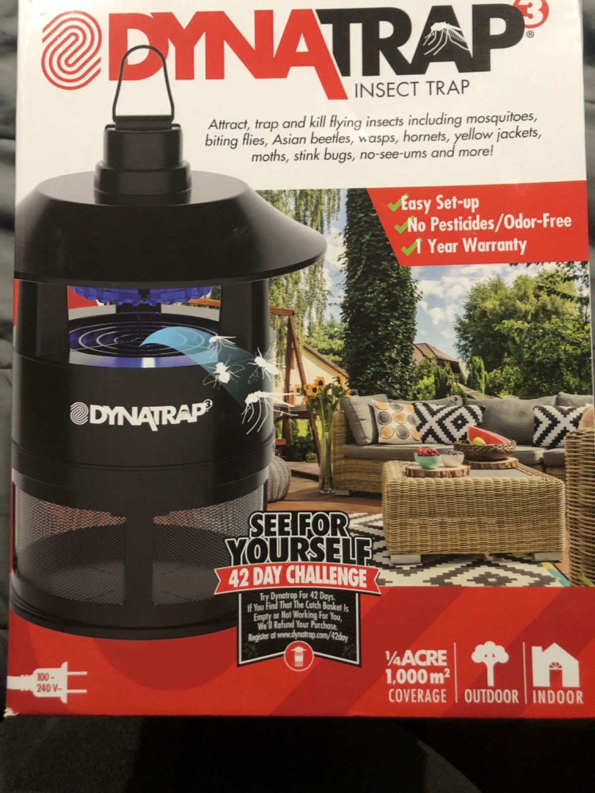 DYNATRAP DT160 BLACK INSECT TRAP MOSQUITOES UV LED  1/2 ACRE