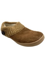 Clarks Women's Suede Clog Slippers Tan