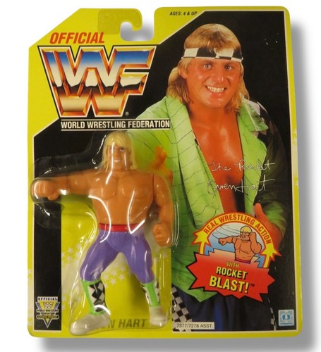 WWF Hasbro Owen Hart MOC 1993 Rocket Blast Vintage...