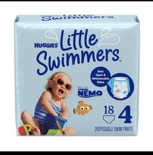 Huggies Little Swimmers Disposable Swim Diapers, SIZE 4 24-34 Lbs 18 Ct.