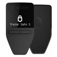 Trezor Safe 3 - Passphrase Secure Element Protected Crypto Hardware Wallet