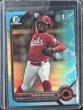 Huggins, Kenya - 2022 Bowman Draft Chrome - Sky Blue