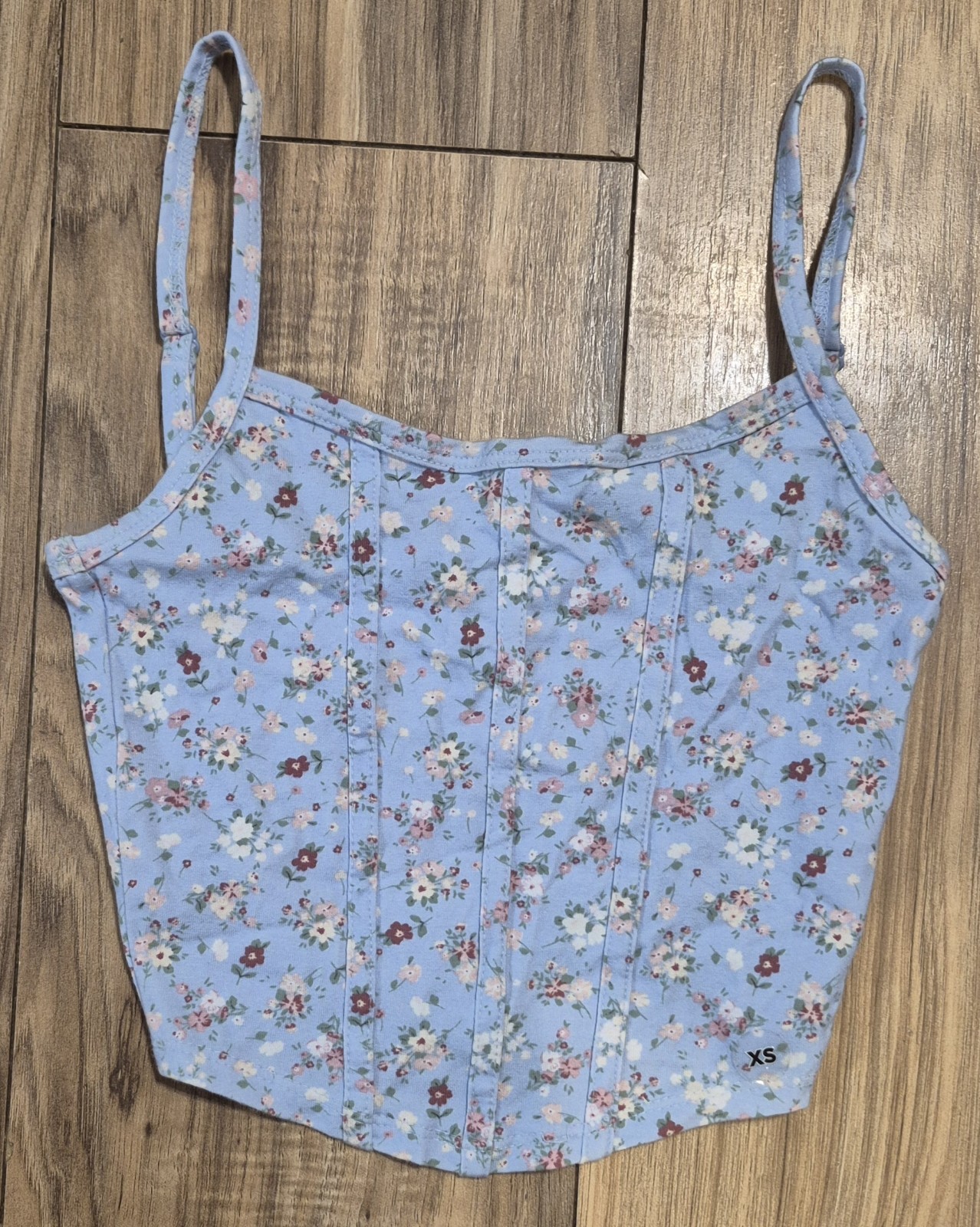 RSQ (Tilly's) Half Shirt Women's Size XS Floral Pattern Bohemian Casual Attire