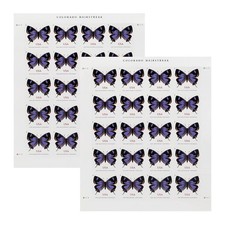 USPS COLORADO HAIRSTREAK BUTTERFLY NON MACHINABLE STAMPS PANE OF 20