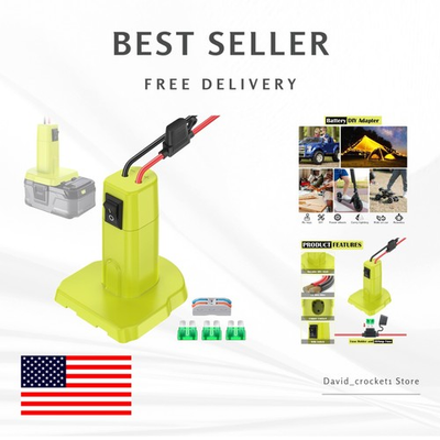 #ad #ad Power Wheel Battery Adapter for Ryobi 18V with 30A Fuse amp; Durable 12AWG Wire $14.99