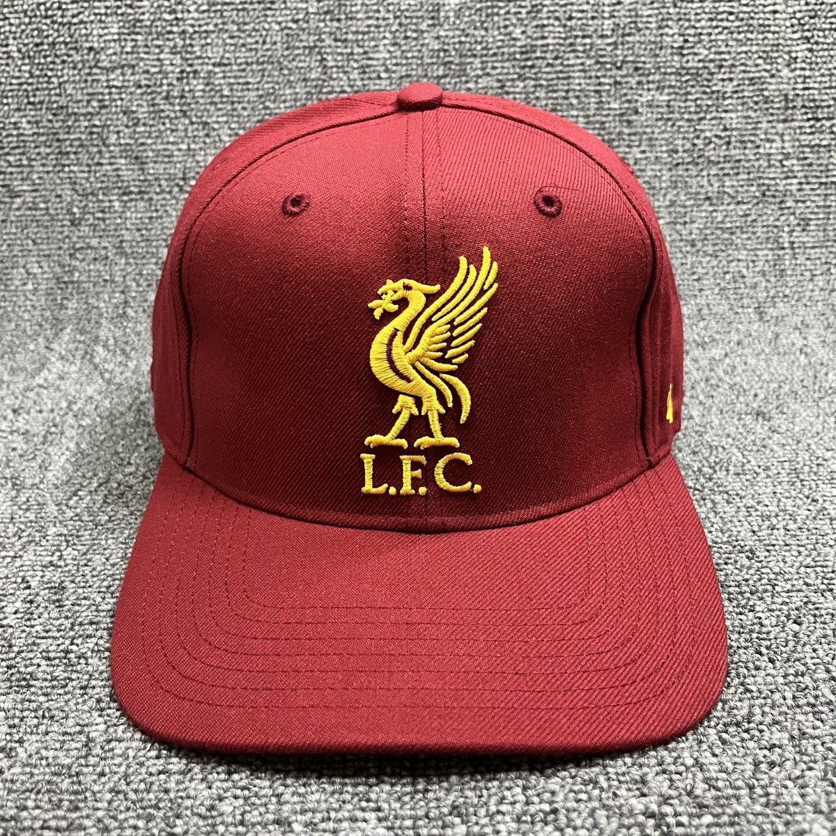Liverpool FC '47 Brand Captain Snapback Hat Maroon Yellow Underbrim LFC Cap