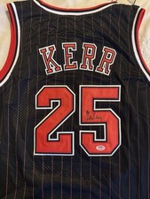 Steve Kerr #25 Autographed Signed Chicago Bulls Basketball Jersey (PSA/DNA)