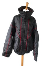Mens Black Snowmobile Bike Jacket Sz XL # 48