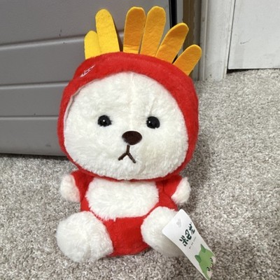 MI BA LONG Bear Plush Stuffed Animal French Fries Costume 9  (Lightly Damaged)