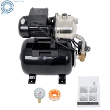 115V 1.6HP 1320GPH Shallow Well Pump Stainless Steel Pump With Pressure Tank