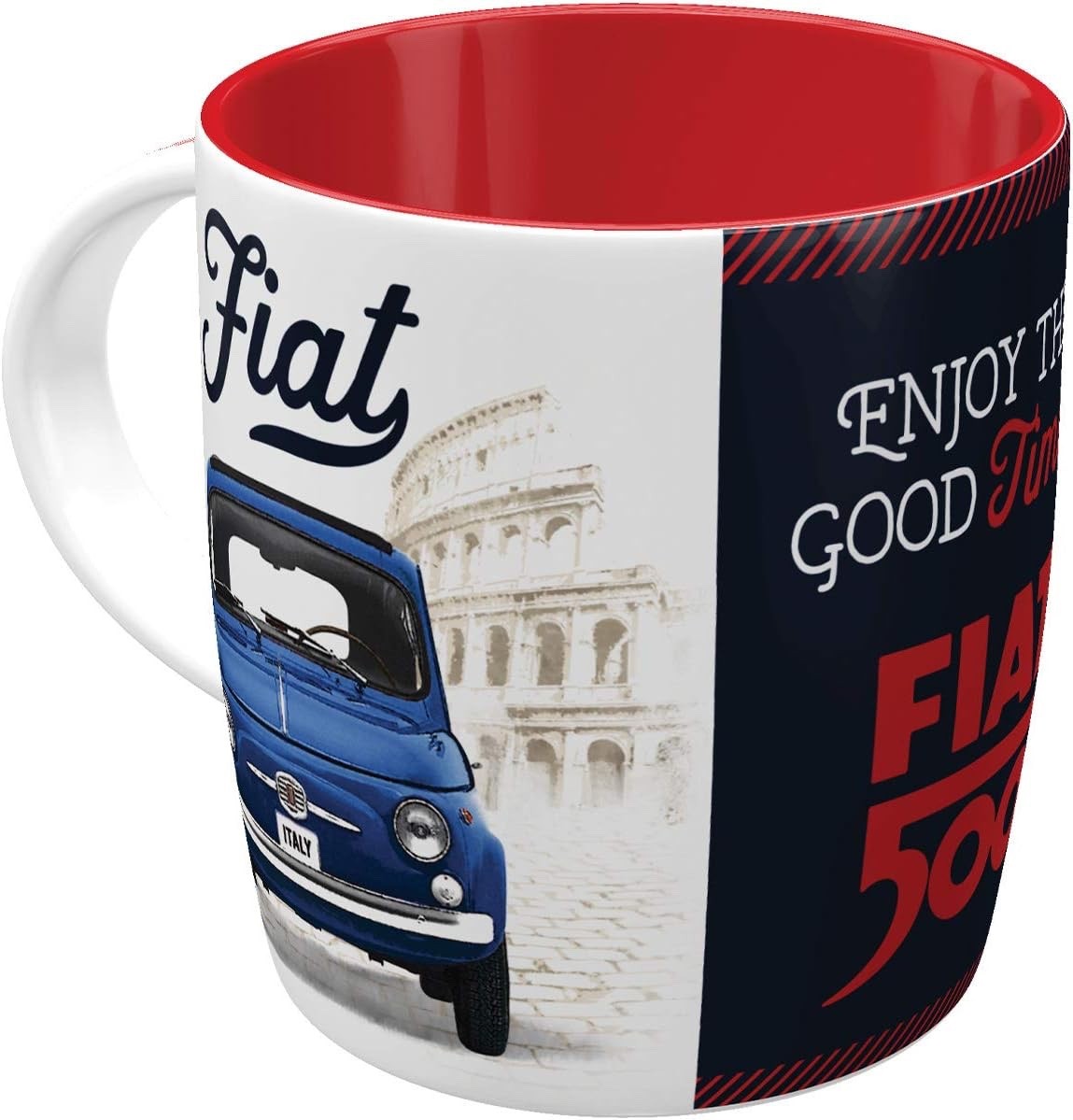 Fiat 500 Mug, Nostalgic Art Fiat 500 Classic Car Mug, Fiat 500 Tea Coffee Mug
