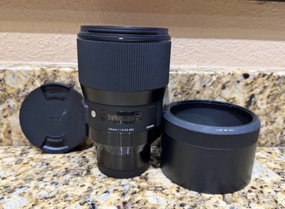 Sigma Art 135 mm f/1.8 DG Lens for Sony E-Mount Good Condition W Hood & Cap