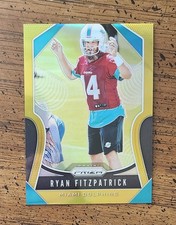 2019 Prizm Ryan Fitzpatrick GOLD Prizm /10 Dolphins #12 SSP