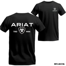 Ariat T-Shirt   Classic Logo Graphic With Bold Lettering   Unisex, Relaxed Fit
