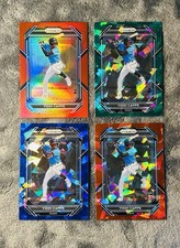 Yiddi Cappe 2023 Prizm Red Holo Prizm SP /199 - Green - Pink - Blue Cracked Ice