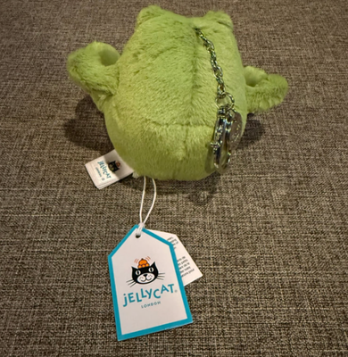 Rare Jellycat Ricky Rain Frog Plush Keychain Bag Charm NWT 2026