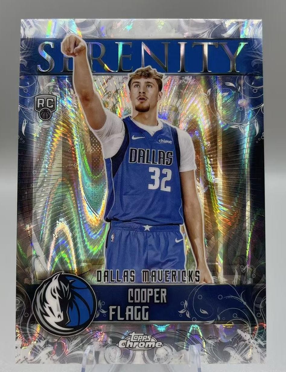 2025-26 Topps Chrome Cooper Flagg Serenity RC Rookie RayWave Refractor