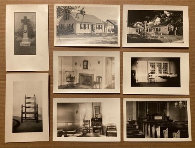 CLARA BARTON, AMER NURSE, 8 REAL PHOTO PCS RELATING TO HER & OXFORD, MA ~ 1910s