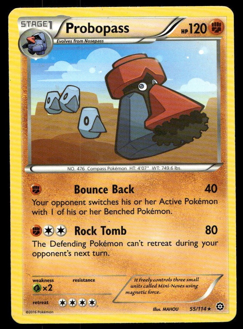 Probopass Rare XY Steam Siege 55/114 MP