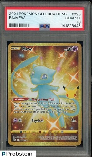 2021 Pokemon Celebrations #025 FA Mew PSA 10 GEM MINT