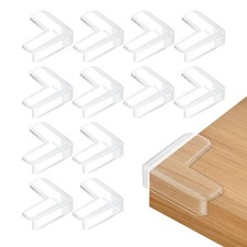 12 Pack Table Corner Protectors Clear Furniture and Edge Guards