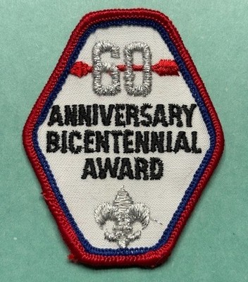 OA:  60th Anniversary Sash Patch, 1975, Bicentennial Award