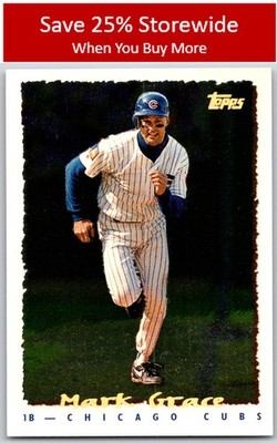 Mark Grace 1995 Topps CyberStats (Spectralight) #061 Chicago Cubs
