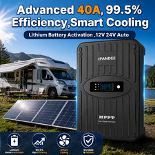 US 40A MPPT Solar Charge Controller 12V 24V Charger Regulator Battery RV Marine